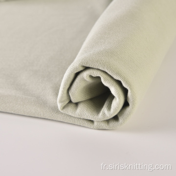 Tissu 100% coton éponge teint uni polaire